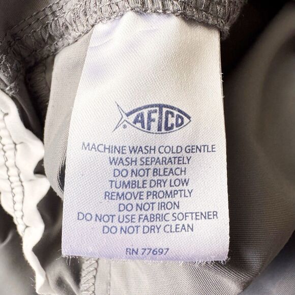 AFTCO Nylon Shorts 40” Grey Outdoor Fishing Camping Cargo Outdoor Hiking Stretch - Picture 12 of 16